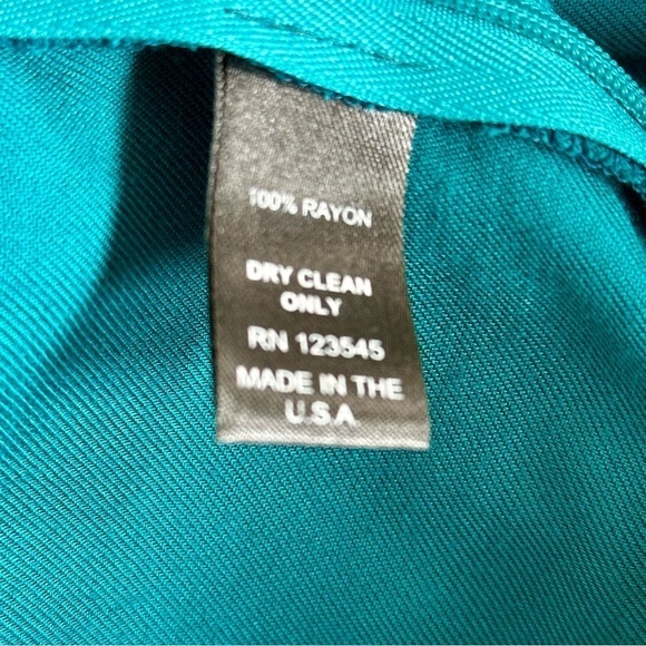 Igigi Segovia Poet Blouse Plus Size 20, Peacock Green, Puffy Sleeves Cuffs NWOT - Picture 8 of 15